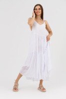 Сарафан однотонный женский 71902 One size Белый (2000990508539S)  Фото №1