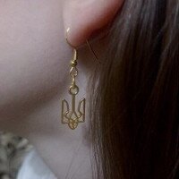 Сережки Герб золото Різнокольоровий (2000990231499А)  Фото №0