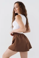 Купить Шорты трикотажные однотонные женские LAWA WBC02410 XS Мокко Артикул: 2000990691620 Миниатюра фотографии № 2
