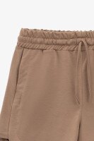 Шорты однотонные женские On me 924 42 Бежевый  Фото №6