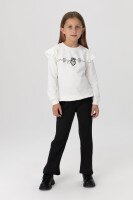 Штани однотонні для дівчинки Baby Show 8172 140 см Чорний (2000990087362D)(SC)  Фото №2