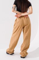Купити Штани прямі однотонні жіночі Zeo Basic 4745 34 Бежевий (2000990665164D) Артикул: 2000990665164 Фото мініатюра № 4