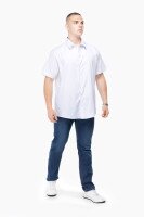 Рубашка классическая однотонная мужская Redpolo 3785 5XL Белый (2000989848028S)  Фото №1