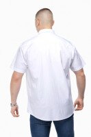 Рубашка классическая однотонная мужская Redpolo 3785 5XL Белый (2000989848028S)  Фото №3