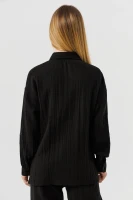 Рубашка однотонная для девочки LocoLoco 9078 158 см Черный (2000990486769S)(SC)  Фото №5