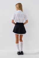 Сорочка однотонна для дівчинки Vio Faloni 3305 158 см Білий (2000990494955S)(SC)  Фото №3