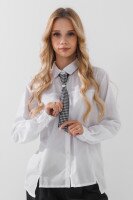 Сорочка однотонна для дівчинки Vio Faloni 3315 146 см Білий (2000990495099D)(SC)  Фото №1