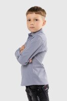 Сорочка однотонна для хлопчика Deniz 311 116 см Сірий (2000989810025D)(SC)  Фото №1