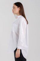 Сорочка однотонна жіноча AYN 1816 S Білий (2000990421531S)  Фото №3