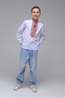 Сорочка з вишивкою для хлопчика КОЗАЧЕК КОЗАК 98 см Червоний (2000902346914D)(SC)  Фото №4
