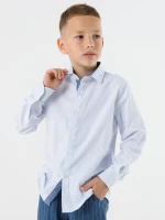 Сорочка з візерунком для хлопчика Deniz 20108 140 см Білий (2000990438515D)(SC)  Фото №0