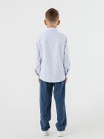 Сорочка з візерунком для хлопчика Deniz 20108 116 см Білий (2000990438478D)(SC)  Фото №3