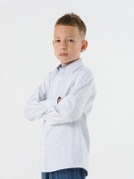 Сорочка з візерунком для хлопчика Deniz 30124 116 см Білий (2000990438577D)(SC)  Фото №0