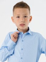 Сорочка з візерунком для хлопчика Deniz 30124 116 см Блакитний (2000990529770D)(SC)  Фото №1