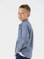 Сорочка з візерунком для хлопчика Deniz 4504 116 см Синій (2000990438621D)(SC)  Фото №0