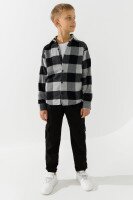 Сорочка з візерунком для хлопчика Moda arpol DN1114 146 см Чорний  Фото №0