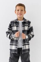 Сорочка з візерунком для хлопчика Moda arpol DN6100 116 см Чорний  Фото №1