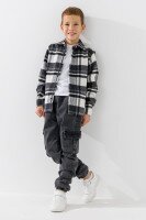 Сорочка з візерунком для хлопчика Moda arpol DN6100 116 см Чорний  Фото №0