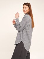 Сорочка з візерунком жіноча LAWA WTC02360 XS Чорно-білий  Фото №1