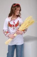 Сорочка з вишивкою для дівчинки КОЗАЧЕК ЗОРЯНА 128 см Різнокольоровий (2000902207796D)(SC)  Фото №2