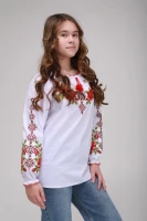 Сорочка з вишивкою для дівчинки КОЗАЧЕК ЗОРЯНА 128 см Різнокольоровий (2000902207796D)(SC)  Фото №0