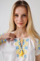 Сорочка з вишивкою для дівчинки ОЛЬГА 116 см Блакитний (2000990387097S)(SC)  Фото №1