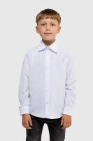 Сорочка однотонна для хлопчика Pitiki 009680 134 см Білий (2000990021717D)(SC)