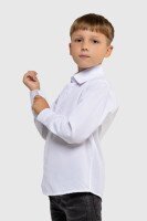 Сорочка однотонна для хлопчика Pitiki 009680 134 см Білий (2000990021717D)(SC)  Фото №0