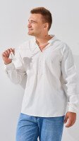 Рубашка вышиванка мужская 27-52 S Белый  Фото №1