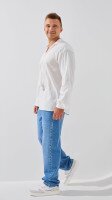 Рубашка вышиванка мужская 27-52 S Белый  Фото №2