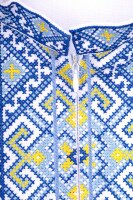 Рубашка с вышивкой для мальчика КОЗАЧОК ФИЛИП 128 см Синий (SC)  Фото №1