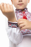 Сорочка з вишивкою для хлопчика КОЗАЧОК РУСЛАН 128 см Червоний (SC)  Фото №2