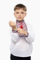 Сорочка з вишивкою для хлопчика КОЗАЧОК РУСЛАН 128 см Червоний (SC)  Фото №1