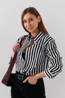 Купить Рубашка с узором женская LAWA WTC02360 XS Бело-черный Артикул: 2000990999375 Миниатюра фотографии № 4