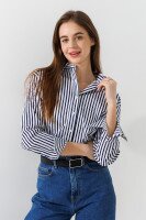 Купить Рубашка с узором женская LAWA WTC02360 XS Сине-белый Артикул: 2000990999191 Миниатюра фотографии № 1