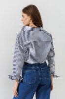 Купить Рубашка с узором женская LAWA WTC02360 XS Сине-белый Артикул: 2000990999191 Миниатюра фотографии № 3