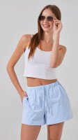 Купить Шорты котоновые с узором женские LAWA K-WBC02311 XS Бело-голубой Артикул: 2000999239342 Миниатюра фотографии № 3
