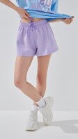 Шорты однотонные для девочки LAWA GBC02338 134 см Лавандовый  Фото №0