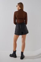 Купить Шорты однотонные женские Fengda 9965 S Черный Артикул: 2000990895967 Миниатюра фотографии № 5