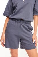 Купить Шорты однотонные женские GENUA G01111-0011K S Графитовый Артикул: 2000999632211 Миниатюра фотографии № 1