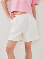 Купить Шорты трикотажные однотонные женские LAWA WBC02406 M Кремовый Артикул: 2000999599811 Миниатюра фотографии № 1