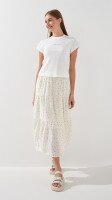 Юбка с узором женская 6379 One Size Молочный