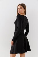 Юбка однотонная женская GRITANA 114 S Черный  Фото №2
