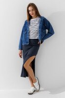 Купить Юбка однотонная женская LAWA WTC02321 XS Серый Артикул: 2000990798305 Миниатюра фотографии № 2