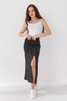 Спідниця з візерунком жіноча LAWA WTC02303 XS Чорно-білий  Фото №0