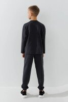 Спортивные штаны однотонные для мальчика LAWA BBC02324 164 см Графитовый  Фото №1