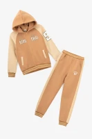 Спортивный костюм кофта+штаны для мальчика Lizi 3123 116 см Коричнево-бежевый  Фото №6