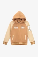Спортивный костюм кофта+штаны для мальчика Lizi 3123 116 см Коричнево-бежевый  Фото №7