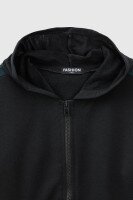 Спортивний костюм (кофта+штани) для хлопчика XHZ-0596 134 см Чорно-блакитний (2000990733153D)  Фото №9