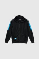 Спортивний костюм (кофта+штани) для хлопчика XHZ-0596 134 см Чорно-блакитний (2000990733153D)  Фото №8